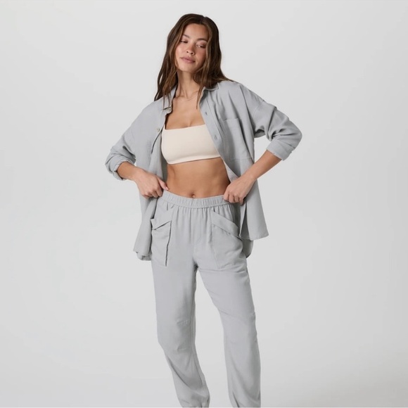 NWT Vuori Trestles Twill Button-Up Shirt Top size Large - Picture 3 of 16